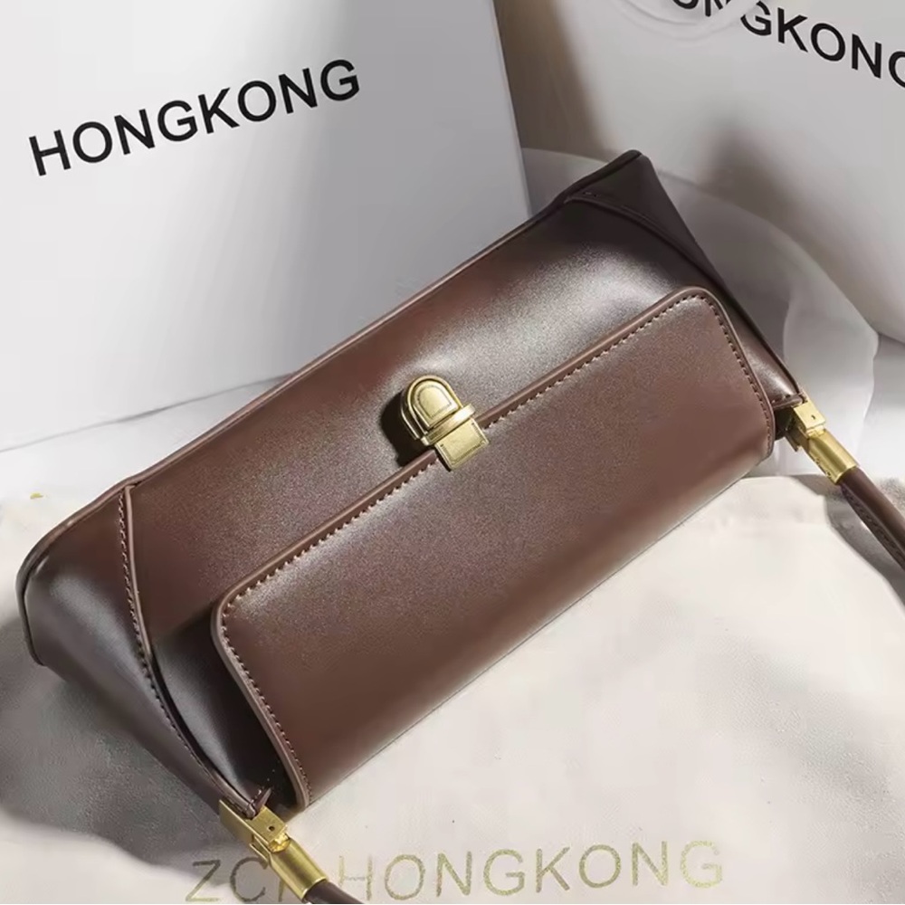 Elegant Brown Leather Handbag Retro Women’s Leather Bag